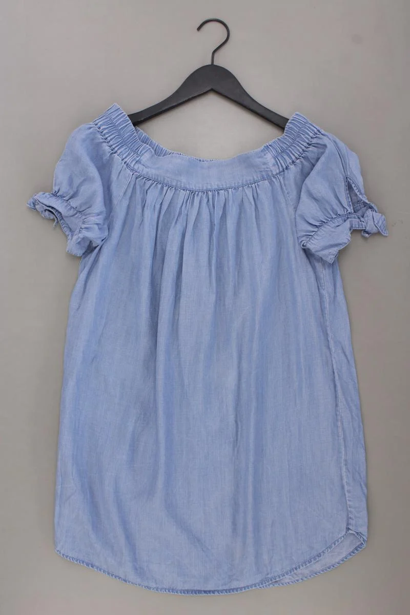 forever 21 Kurzarmkleid Gr. S neuwertig mit Carmen-Ausschnitt blau