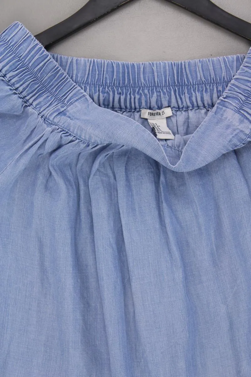 forever 21 Kurzarmkleid Gr. S neuwertig mit Carmen-Ausschnitt blau