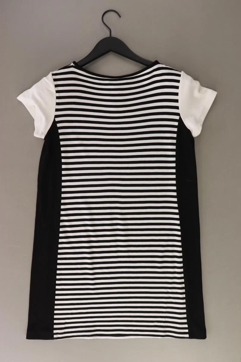 PiuPiu Kurzarmkleid Gr. 40 gestreift schwarz aus Viskose