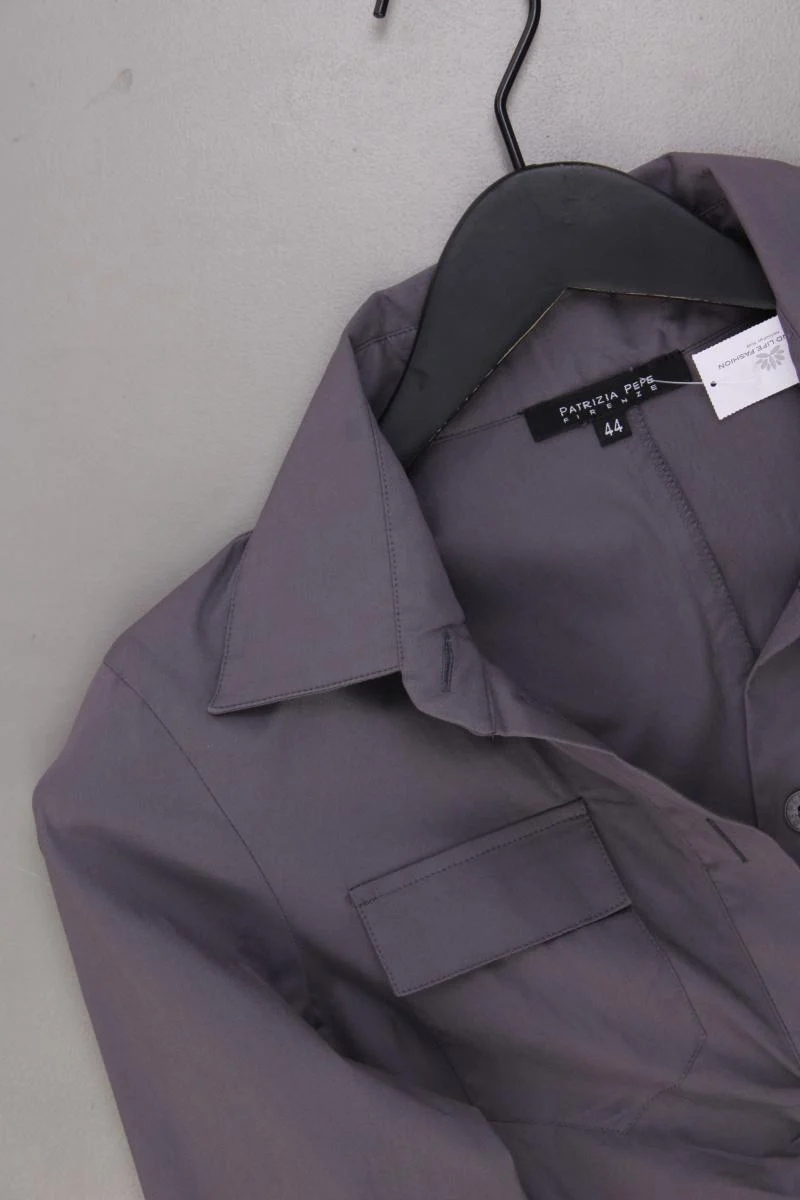 Patrizia Pepe Blusenkleid Gr. IT 44 (M) Langarm lila aus Baumwolle