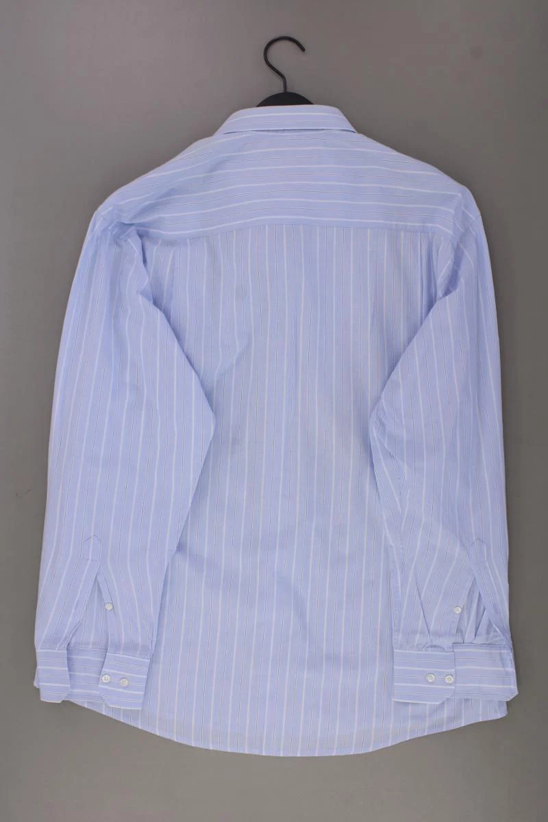 Rover & Lakes Langarmhemd für Herren Gr. Hemdgröße 41/42 gestreift blau