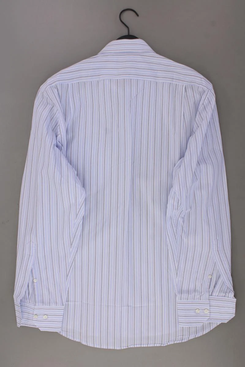 BOSS by Hugo Boss Langarmhemd für Herren Gr. Hemdgröße 41 gestreift blau