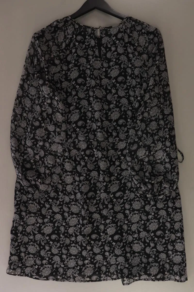 Mango Langarmkleid Gr. M mit Paisleymuster grau aus Polyester
