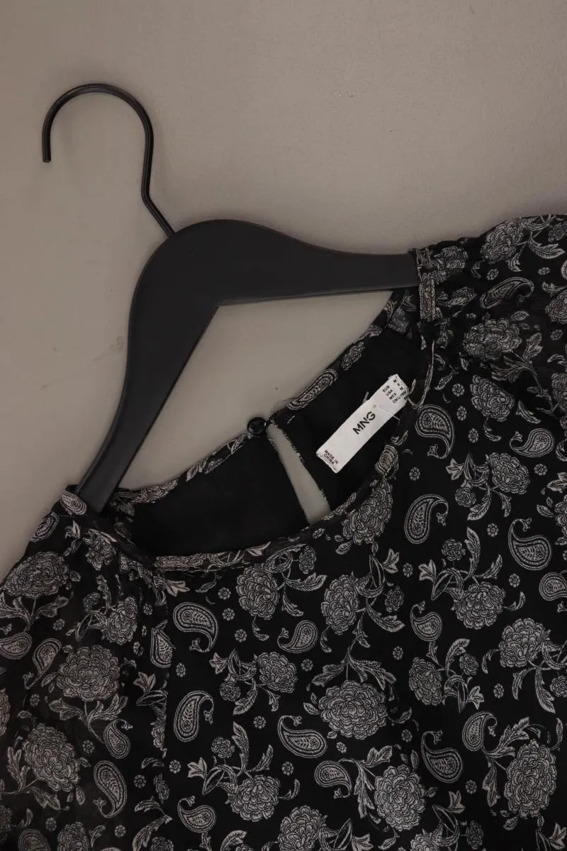 Mango Langarmkleid Gr. M mit Paisleymuster grau aus Polyester