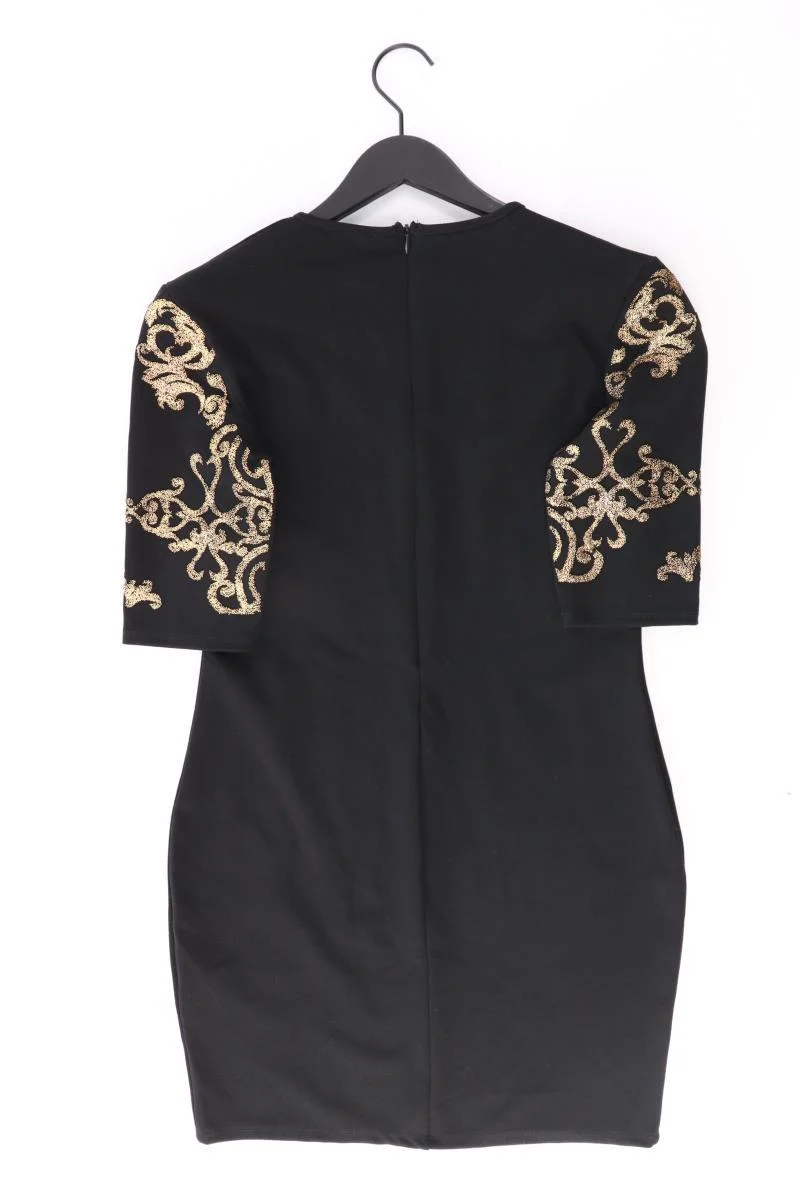 Astrid Black Label Kleid Gr. L Kurzarm mit Glitzer schwarz aus Polyester