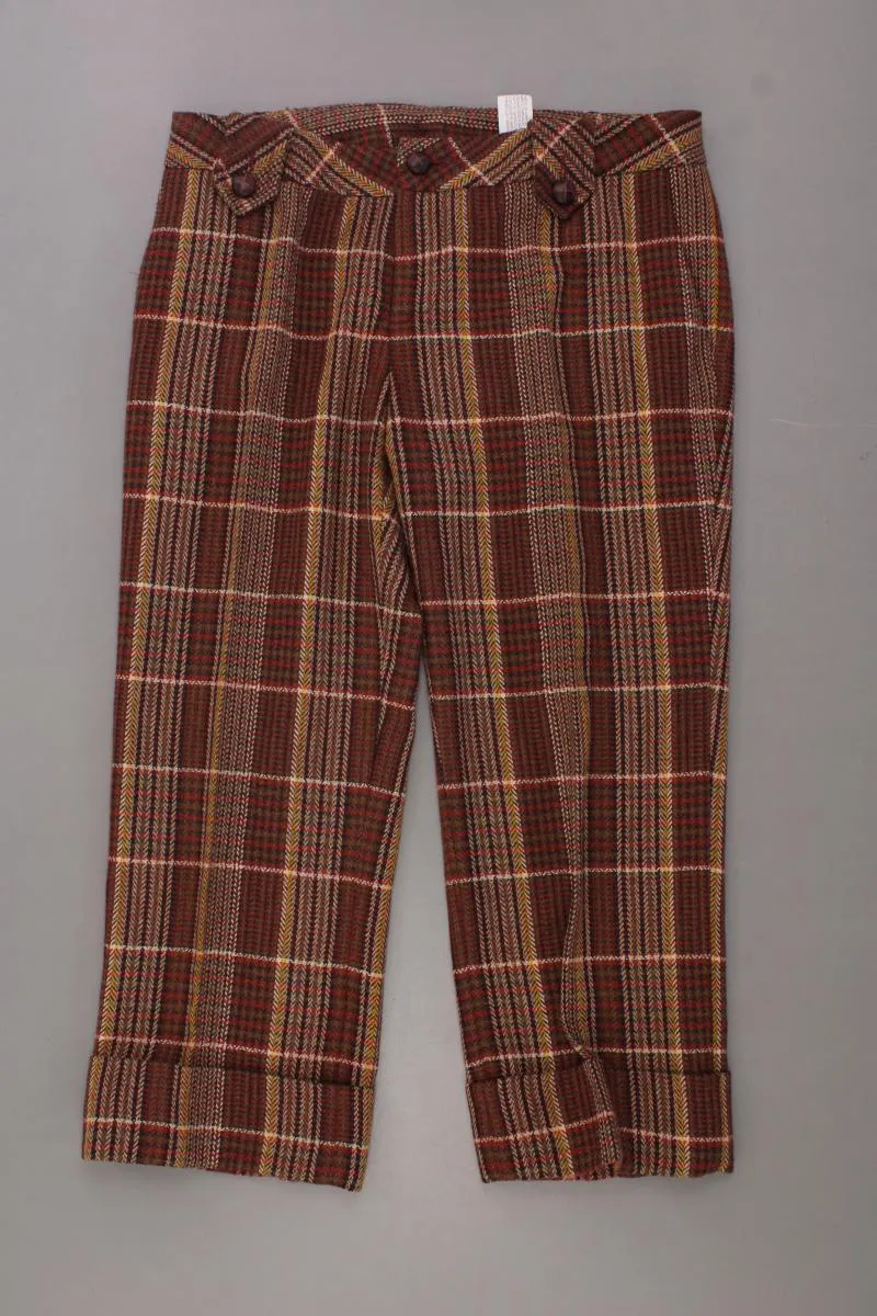Zara Stoffhose Gr. 38 kariert Vintage braun aus Polyacryl