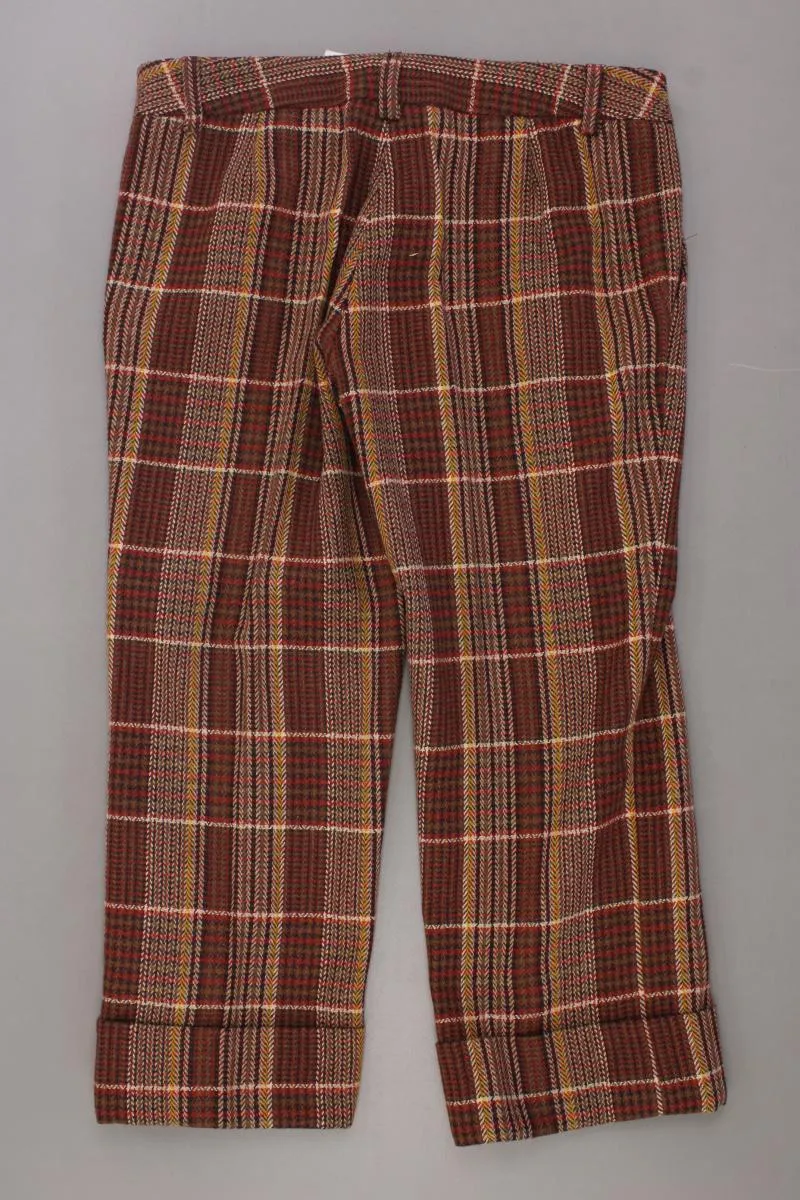 Zara Stoffhose Gr. 38 kariert Vintage braun aus Polyacryl