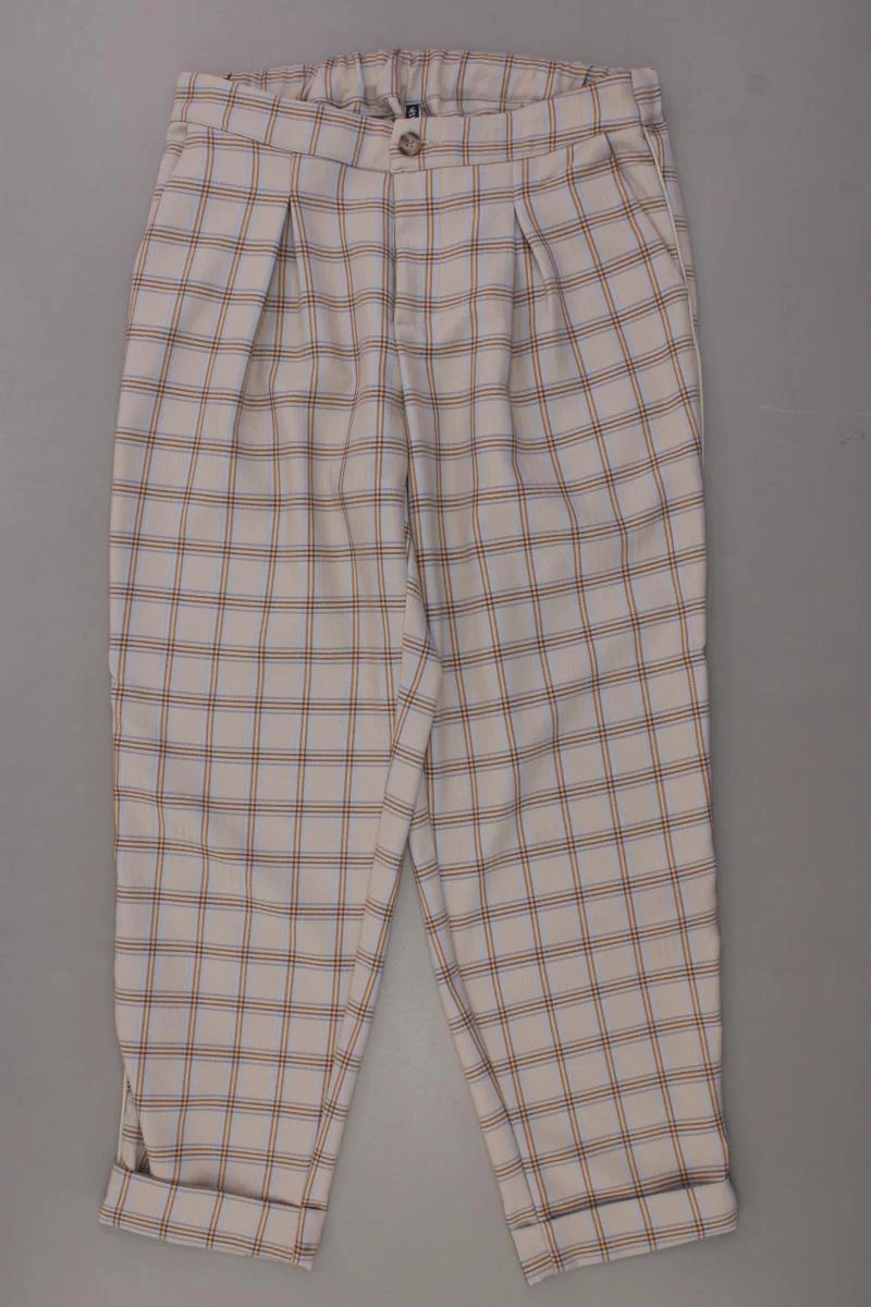 DESIRES Stoffhose Gr. M kariert braun aus Polyester