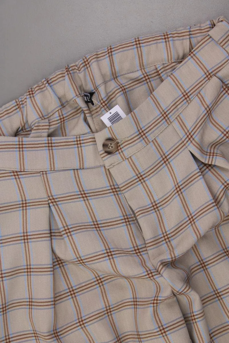DESIRES Stoffhose Gr. M kariert braun aus Polyester