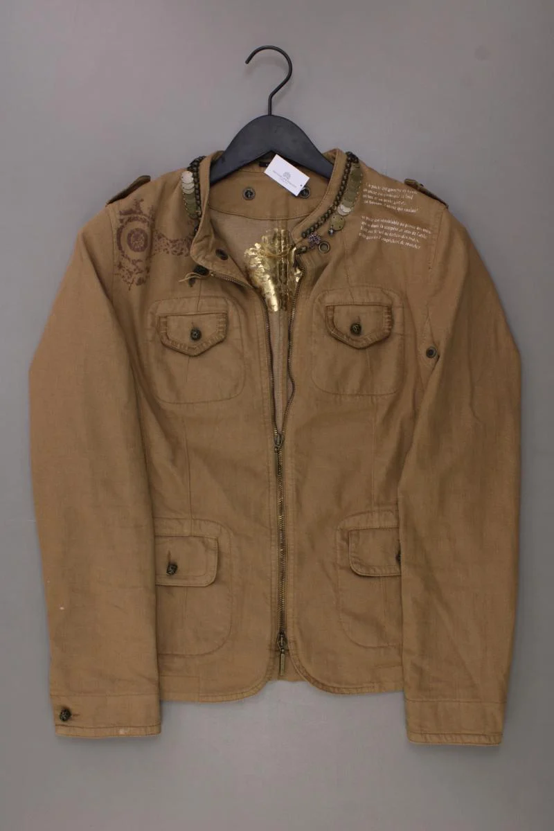 Luisa Cerano Übergangsjacke Gr. 40 braun aus Baumwolle