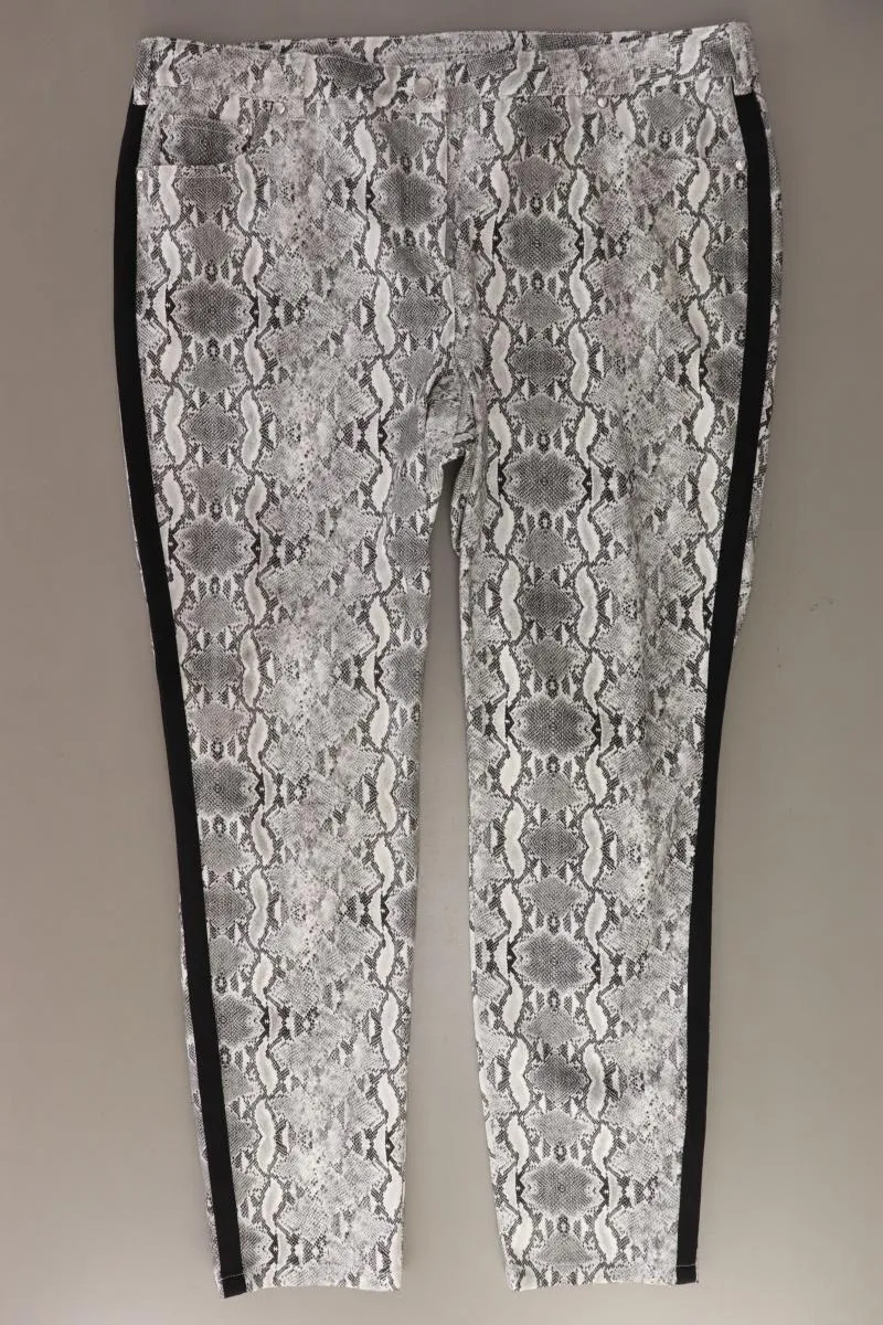Laura Kent Hose Gr. 50 mit Tierdruck grau aus Baumwolle