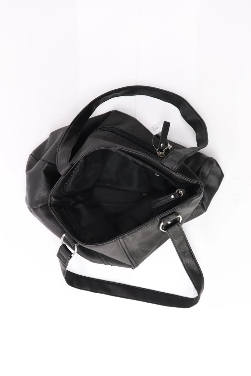 Es Carté Tasche schwarz aus Kunstleder