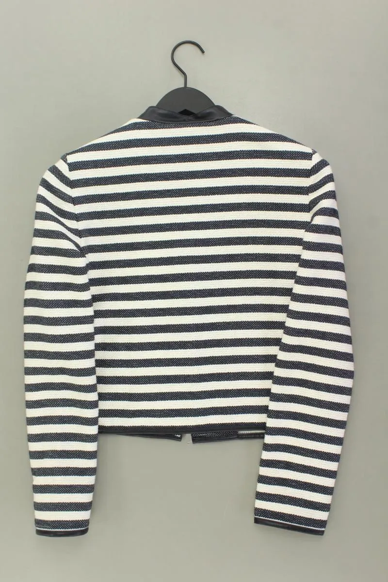 Armani Jeans Kurzjacke Gr. IT 42 (S) gestreift neuwertig blau aus Baumwolle