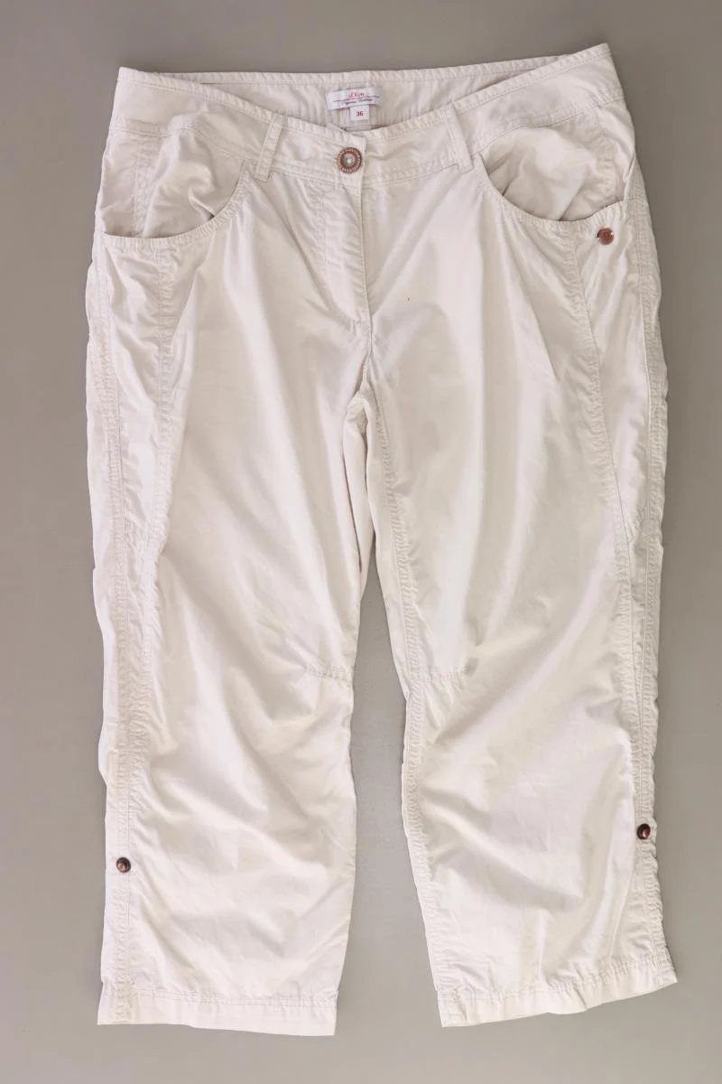 s.Oliver 7/8 Hose Gr. 36 creme aus Baumwolle