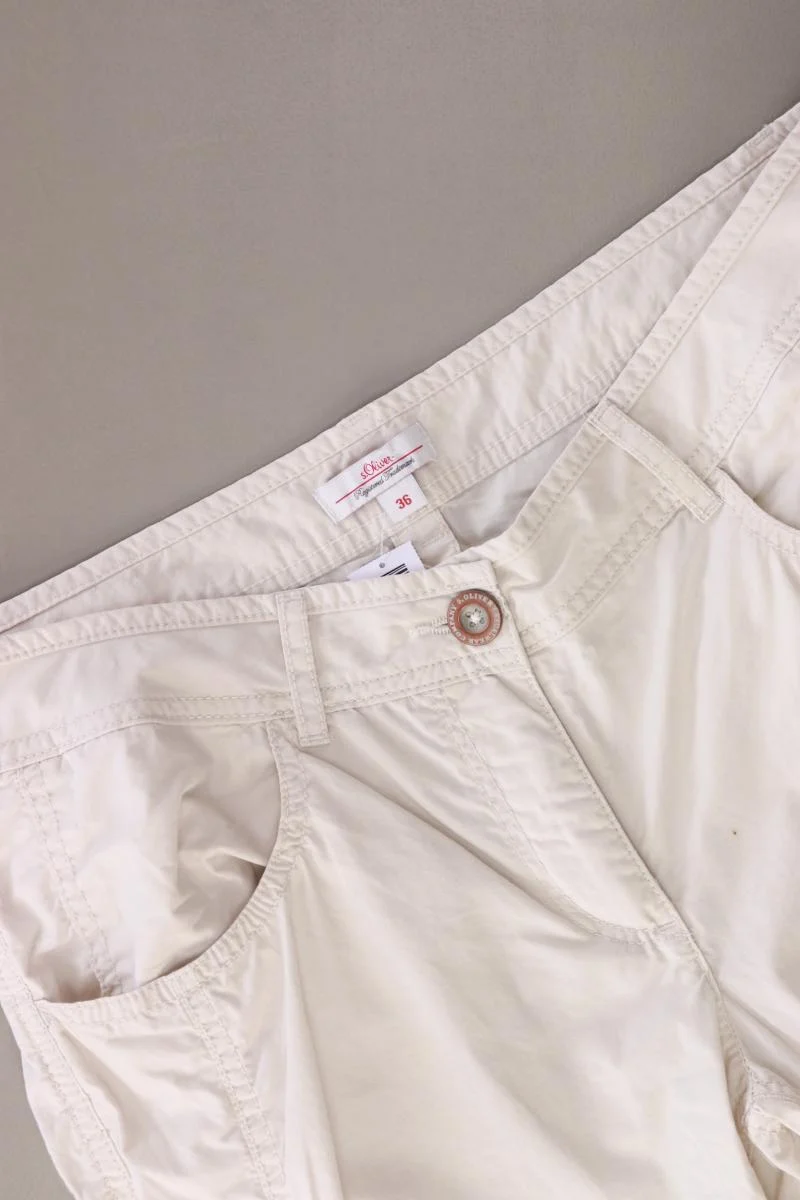 s.Oliver 7/8 Hose Gr. 36 creme aus Baumwolle