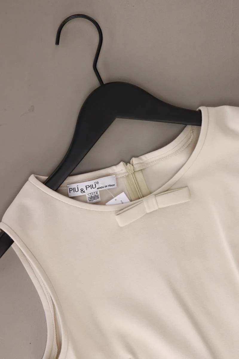 PiuPiu Etuikleid Gr. 36 Ärmellos creme aus Viskose