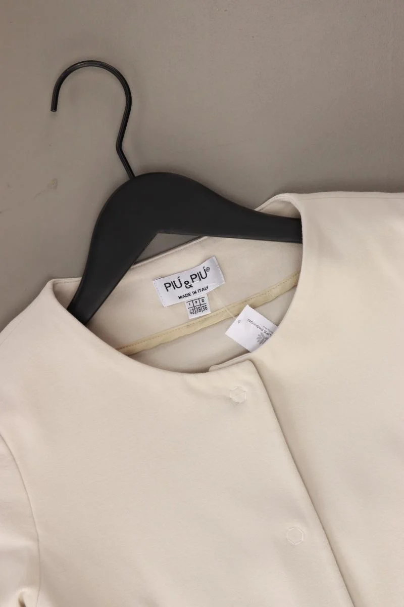 PiuPiu Kurzblazer Gr. 36 creme aus Viskose