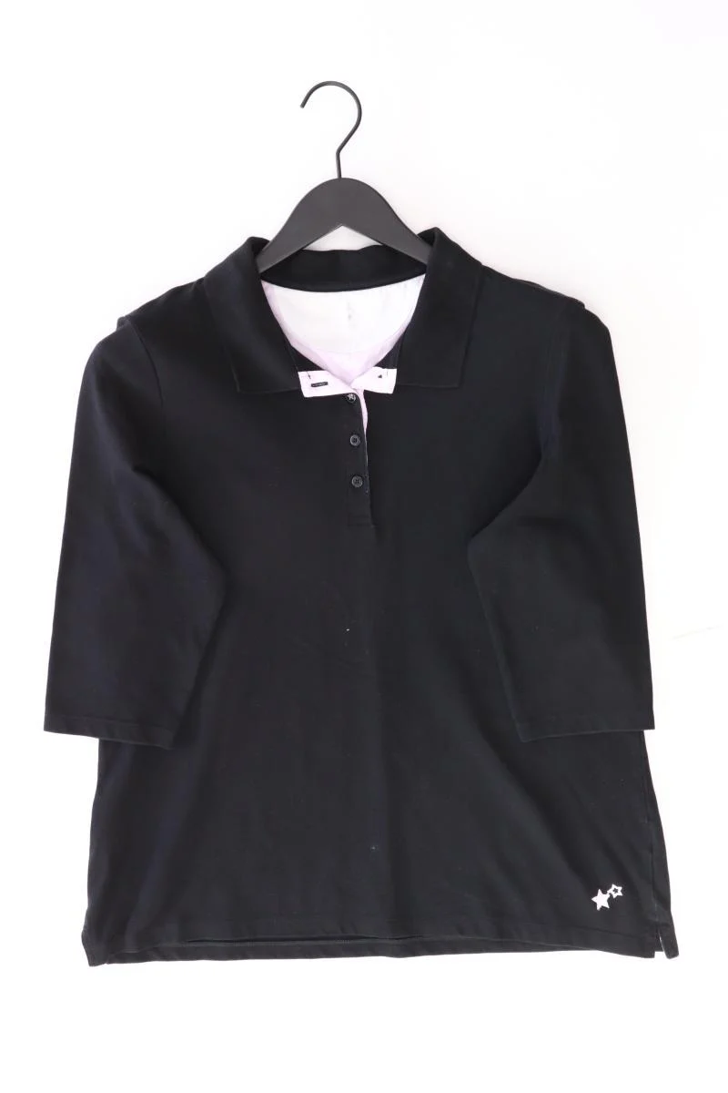 Christian Berg Poloshirt Gr. 46 3/4 Ärmel schwarz