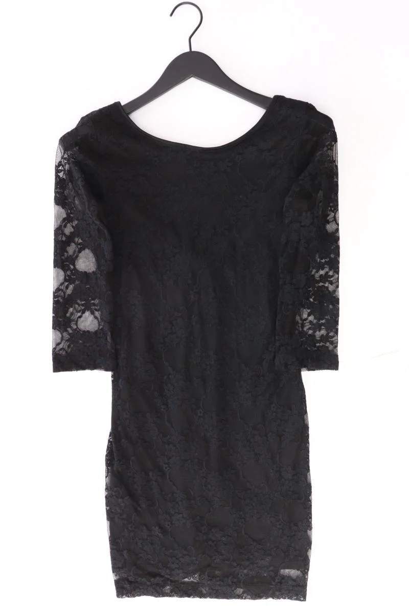 Spitzenkleid Gr. S 3/4 Ärmel schwarz aus Polyester