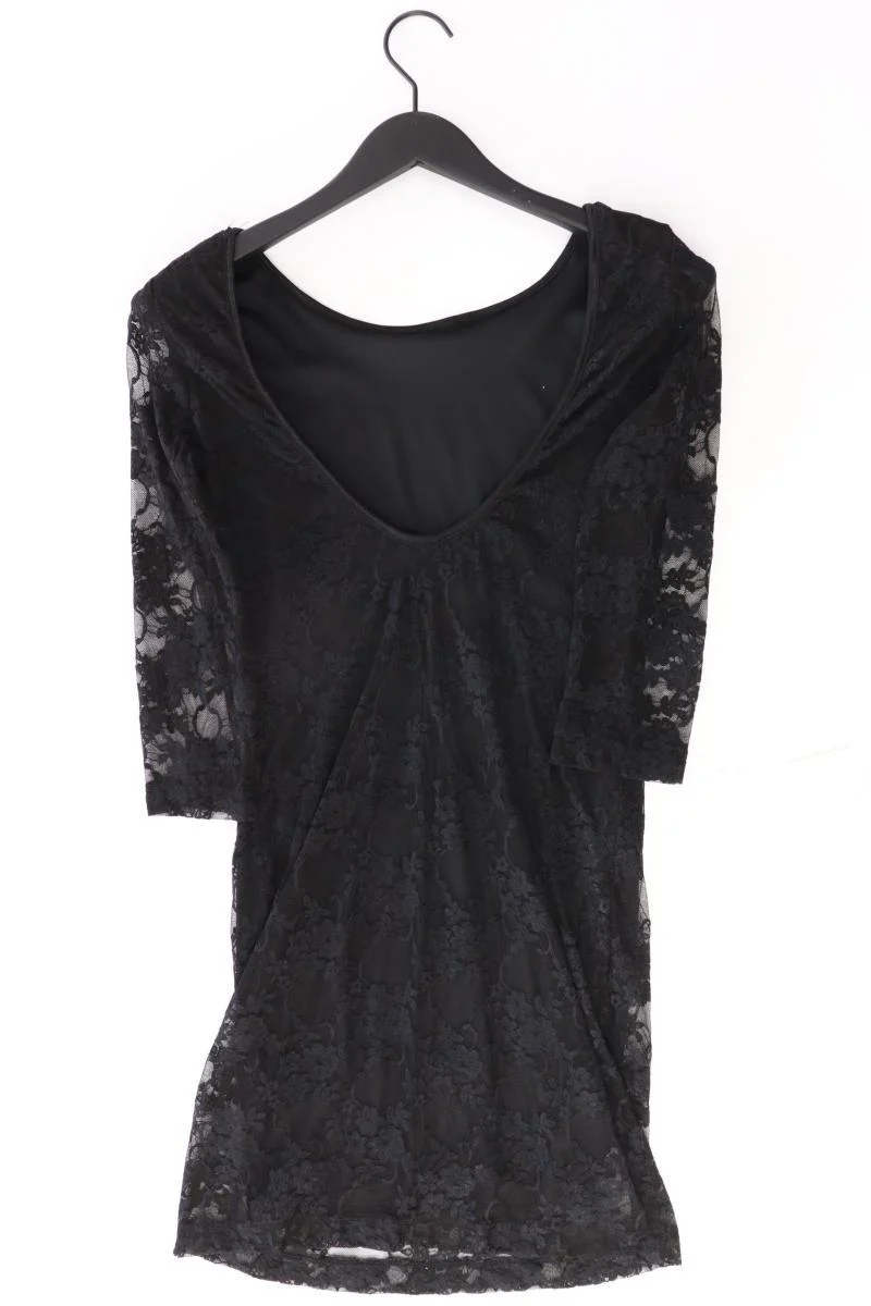 Spitzenkleid Gr. S 3/4 Ärmel schwarz aus Polyester