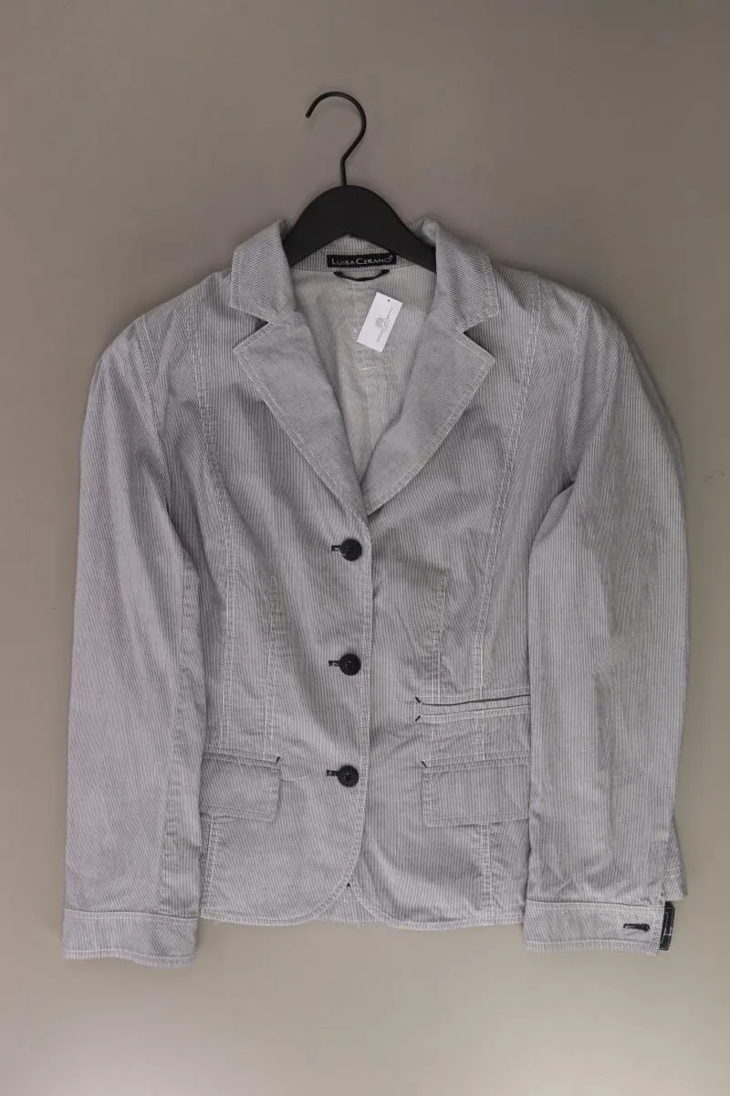 Luisa Cerano Regular Blazer Gr. 42 grau aus Baumwolle