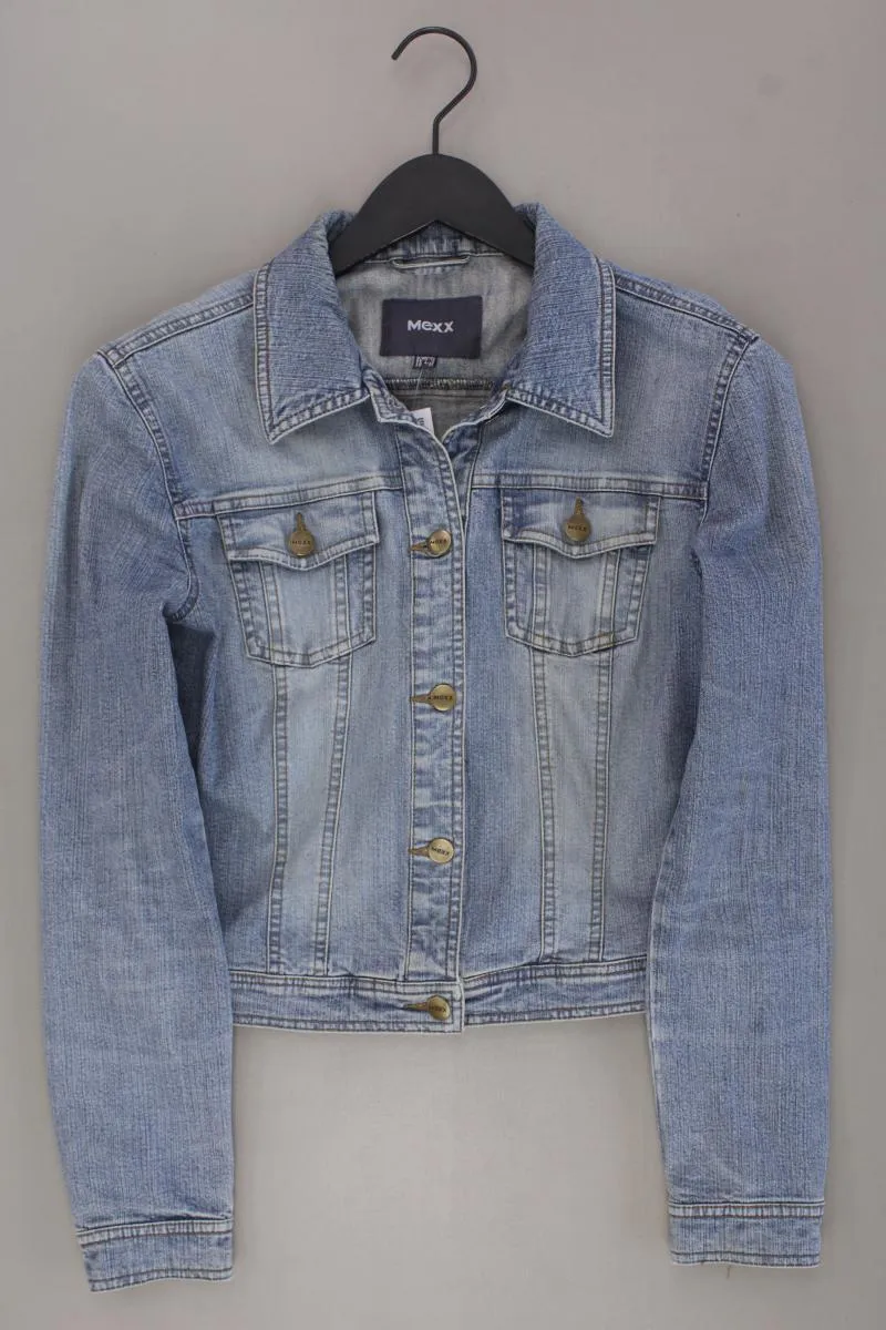 Mexx Jeansjacke Gr. 34 Vintage blau aus Baumwolle
