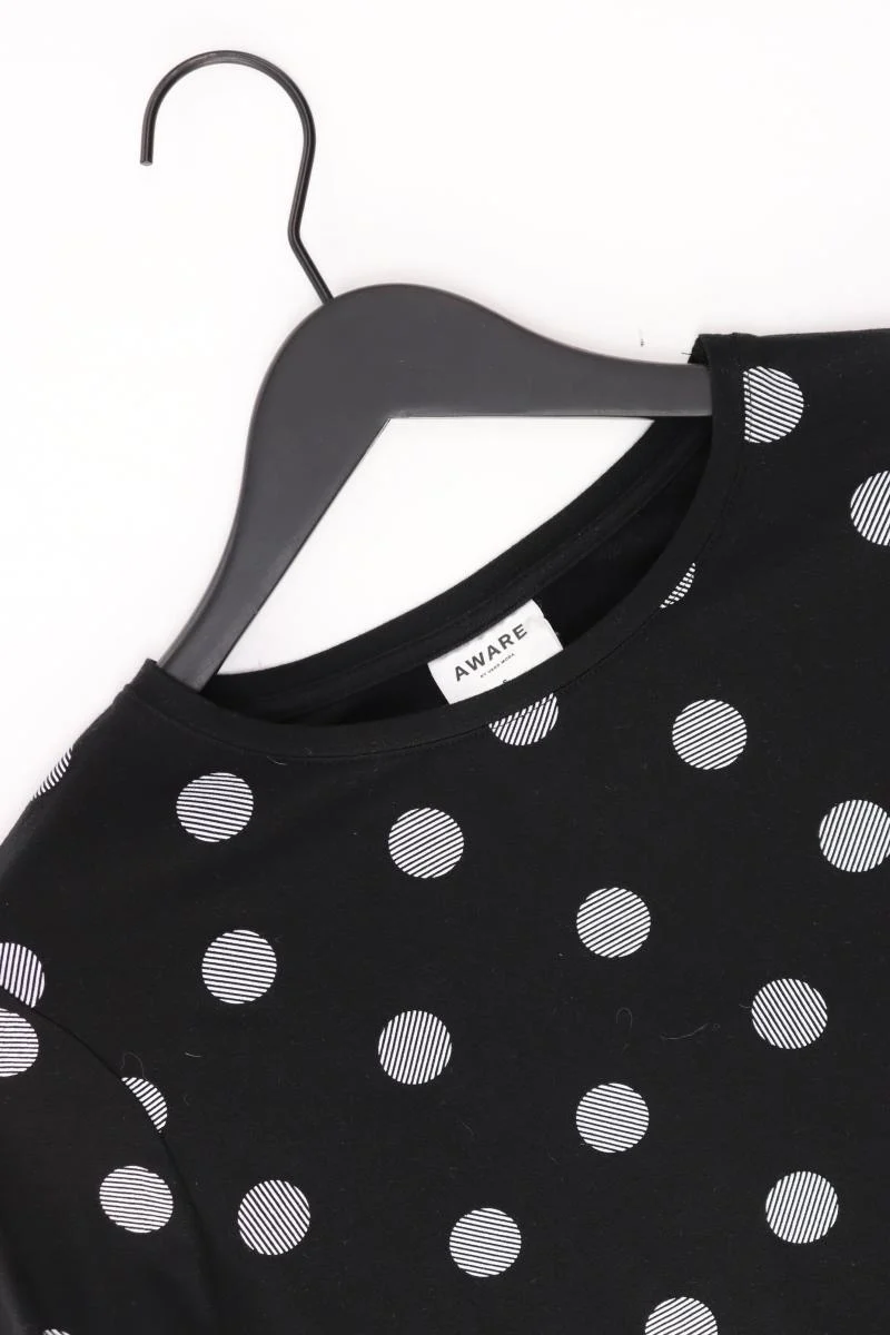Vero Moda Regular Shirt Gr. S gepunktet 3/4 Ärmel schwarz aus Lyocell
