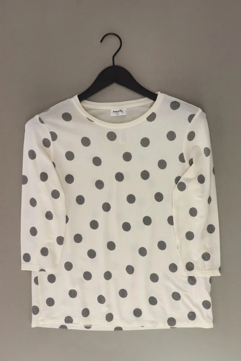 Vero Moda Regular Shirt Gr. S gepunktet 3/4 Ärmel creme aus Lyocell
