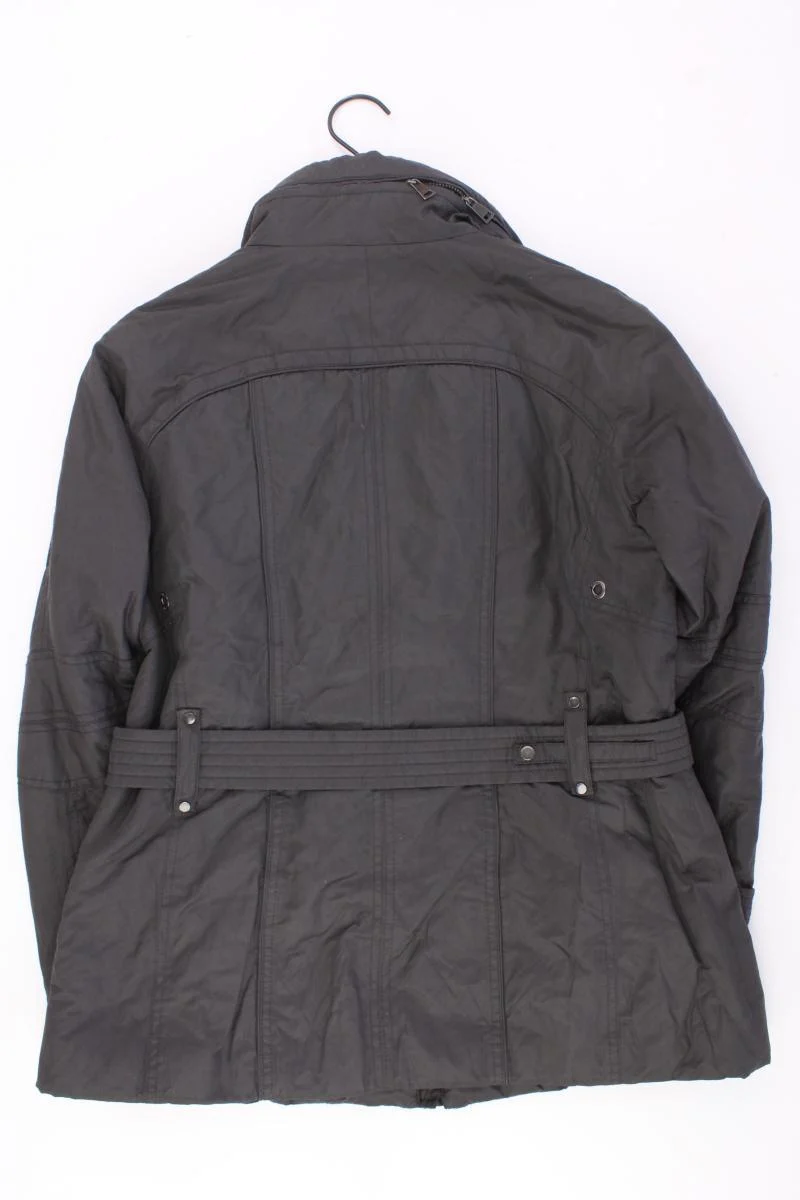 Fuchs Schmitt Regular Jacke Gr. 40 mit Gürtel grau aus Baumwolle
