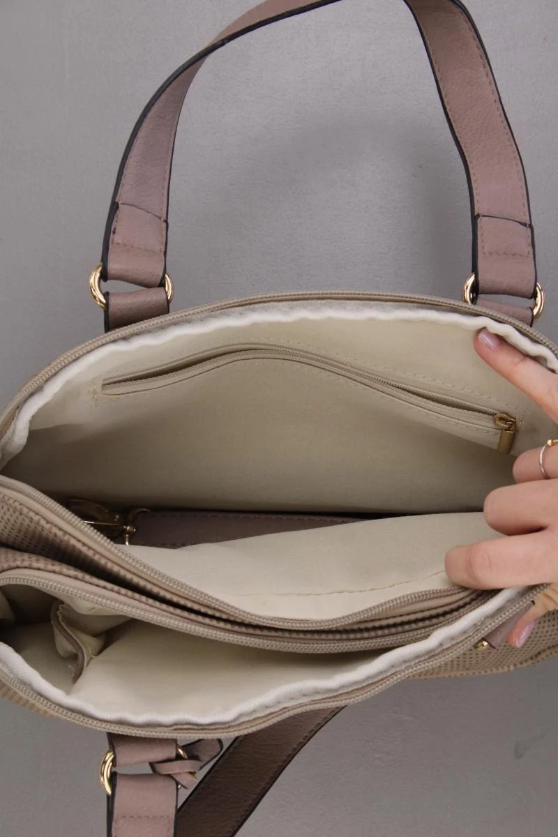 Rieker Henkeltasche neuwertig braun aus Kunstleder