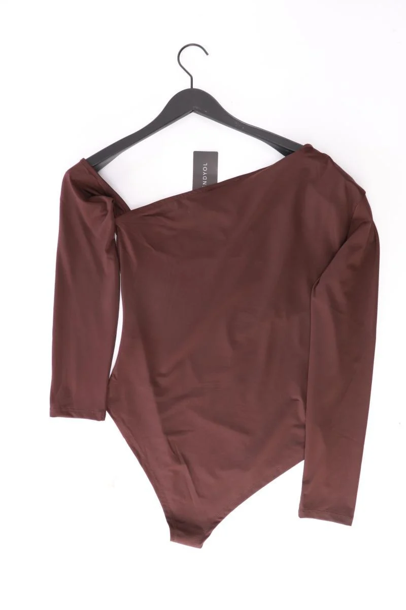 Trendyol Shirtbody Gr. XL neu mit Etikett Langarm braun aus Polyester