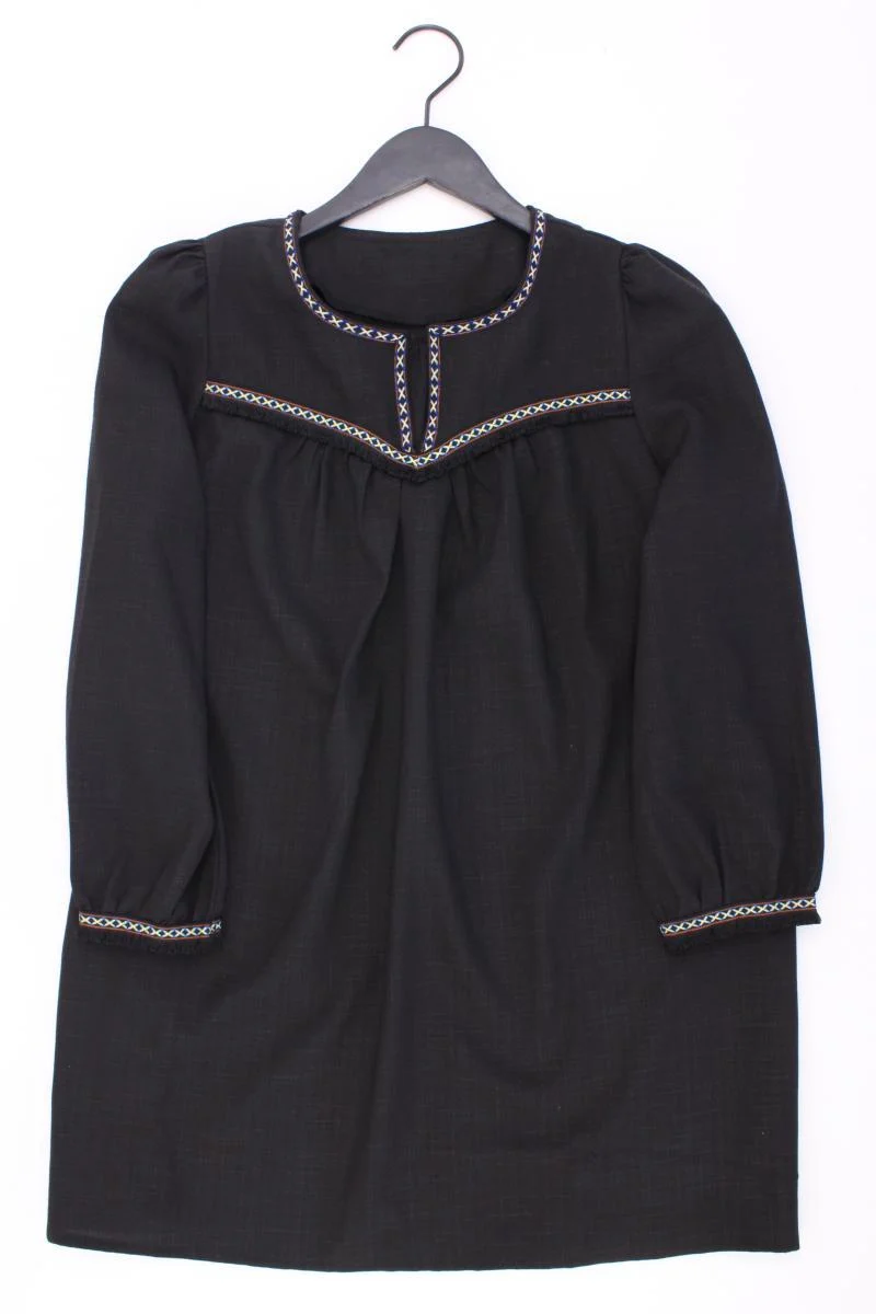 Langarmkleid Gr. 42 schwarz
