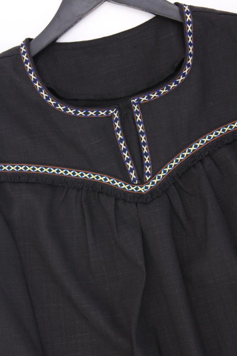 Langarmkleid Gr. 42 schwarz