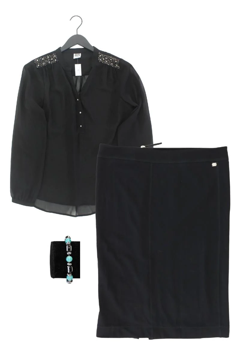 Second Hand Outfit Größe L mit Vero Moda Langarmbluse in Gr. L und Armband