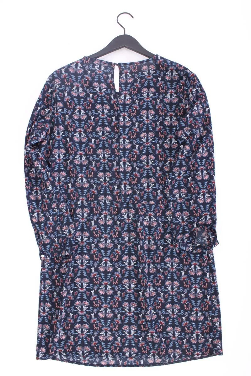 Yessica Kleid Gr. 42 mit Blumenmuster 3/4 Ärmel blau