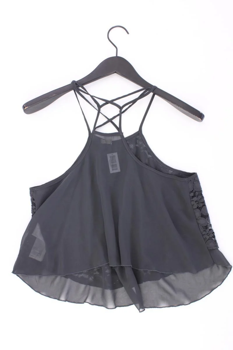 Hollister Spaghetti-Top Gr. M grau aus Baumwolle
