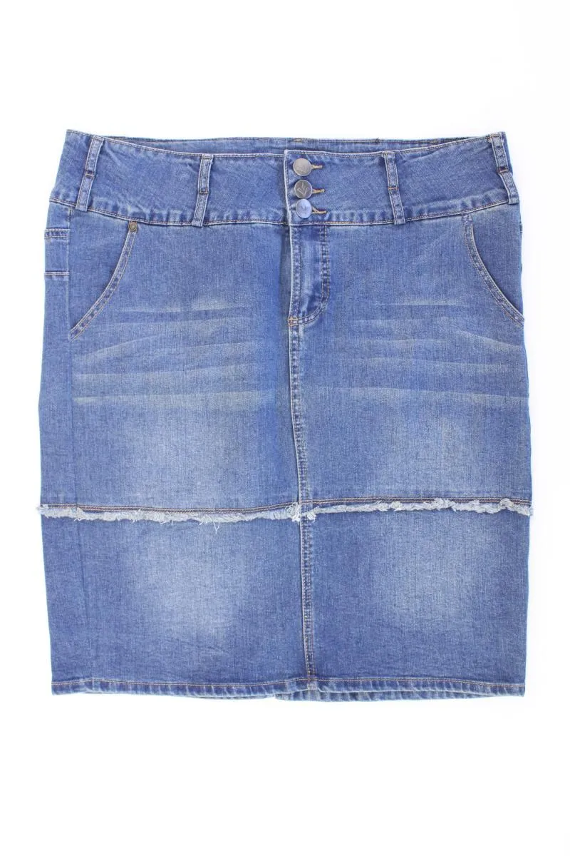 ADIA FASHION Jeansrock Gr. 46 blau aus Baumwolle