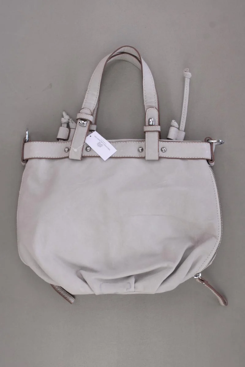 Henkeltasche grau aus Kunstleder