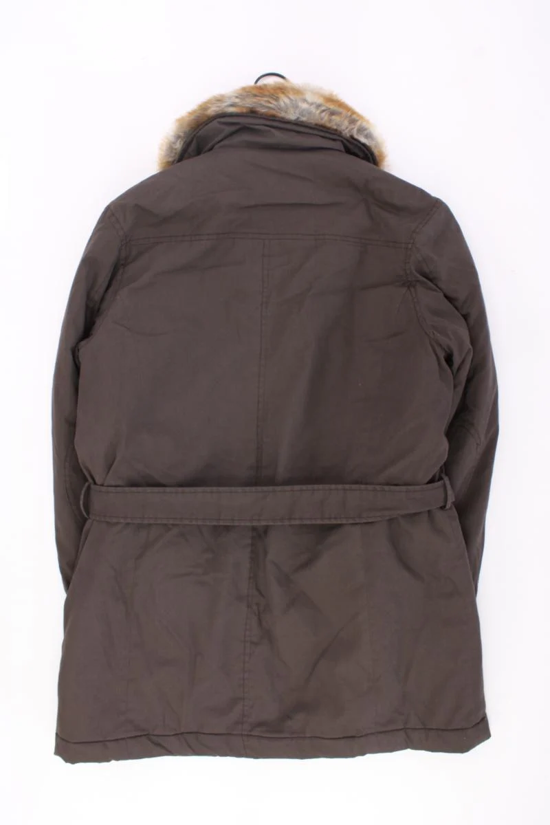 Lerros Regular Mantel Gr. 40 mit Gürtel braun aus Polyester