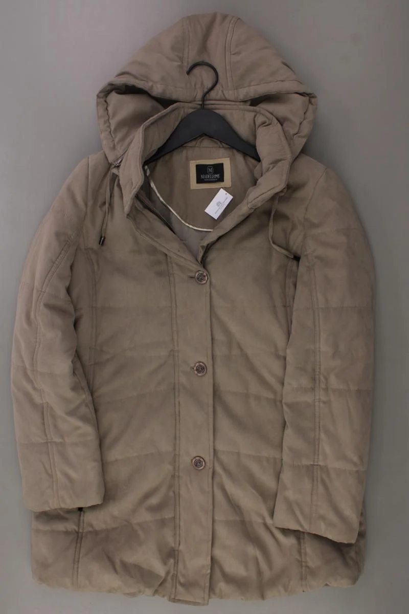 Madeleine Kapuzenmantel Gr. 40 braun aus Polyester
