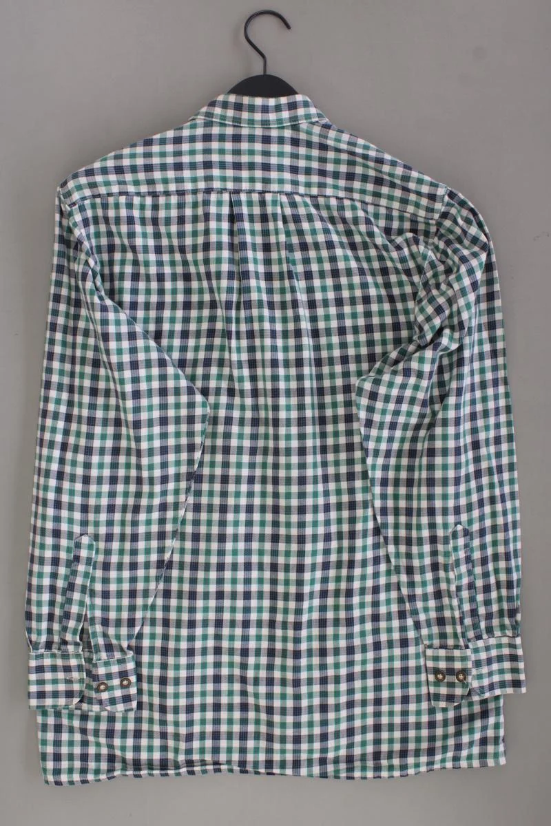 Imperial Trachtenhemd für Herren Gr. Hemdgröße 39 kariert Langarm Vintage grün