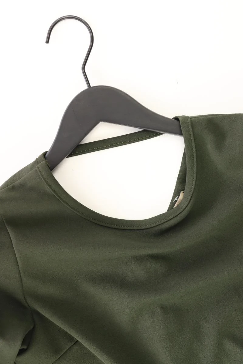 Midikleid Gr. S 3/4 Ärmel olivgrün aus Polyester