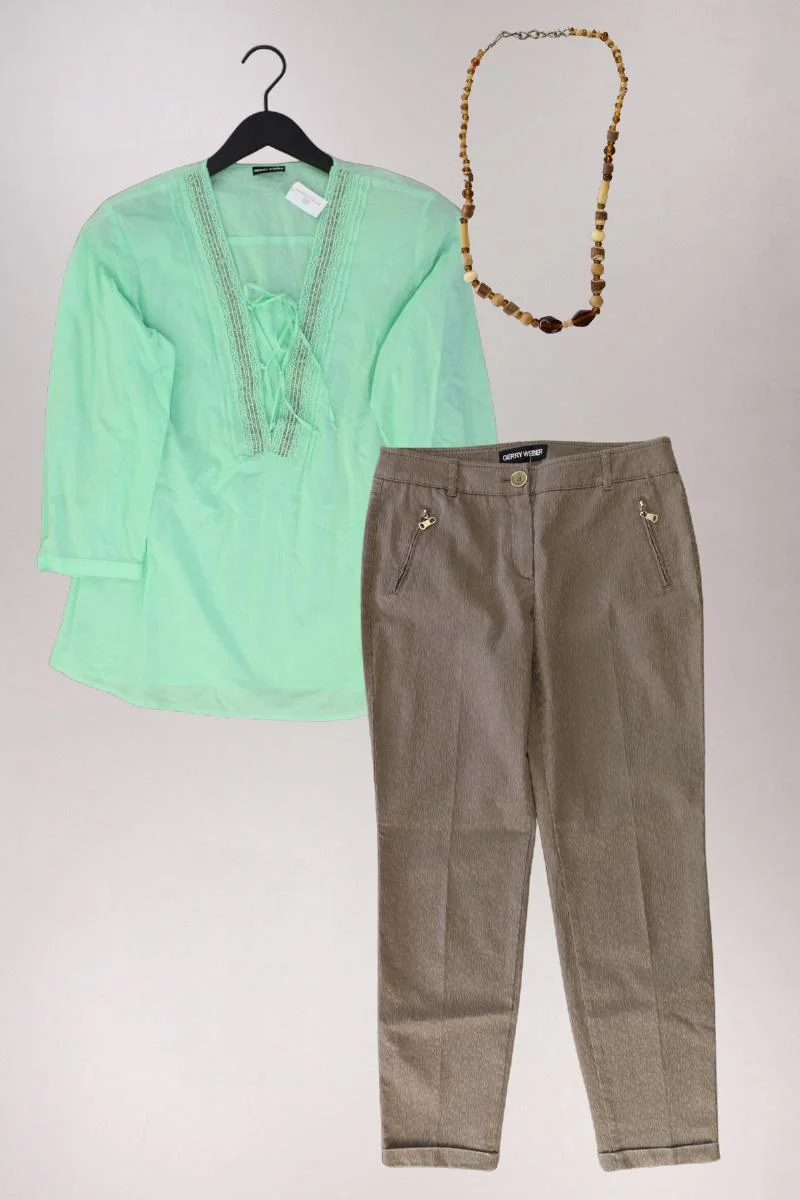 Second Hand Outfit Größe M mit Gerry Weber Classic Bluse in Gr. 40 und Halskette