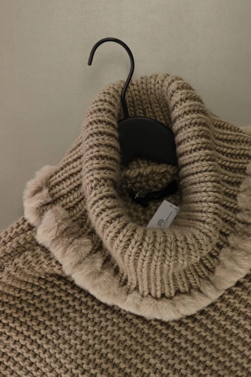 Rino&Pelle Poncho Gr. OneSize grau aus Polyacryl