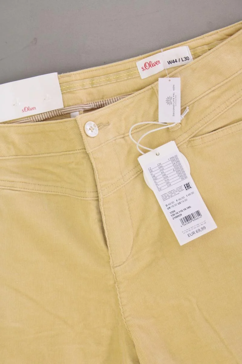 s.Oliver Hose Gr. 44/L30 neu mit Etikett Neupreis: 69,99€! creme aus Baumwolle