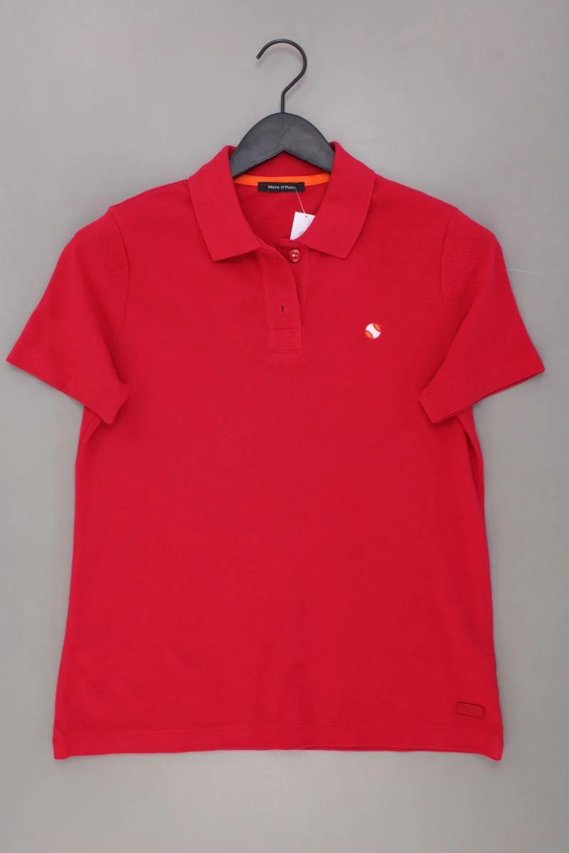 Marc O'Polo Poloshirt Gr. S neuwertig Kurzarm rot aus Baumwolle