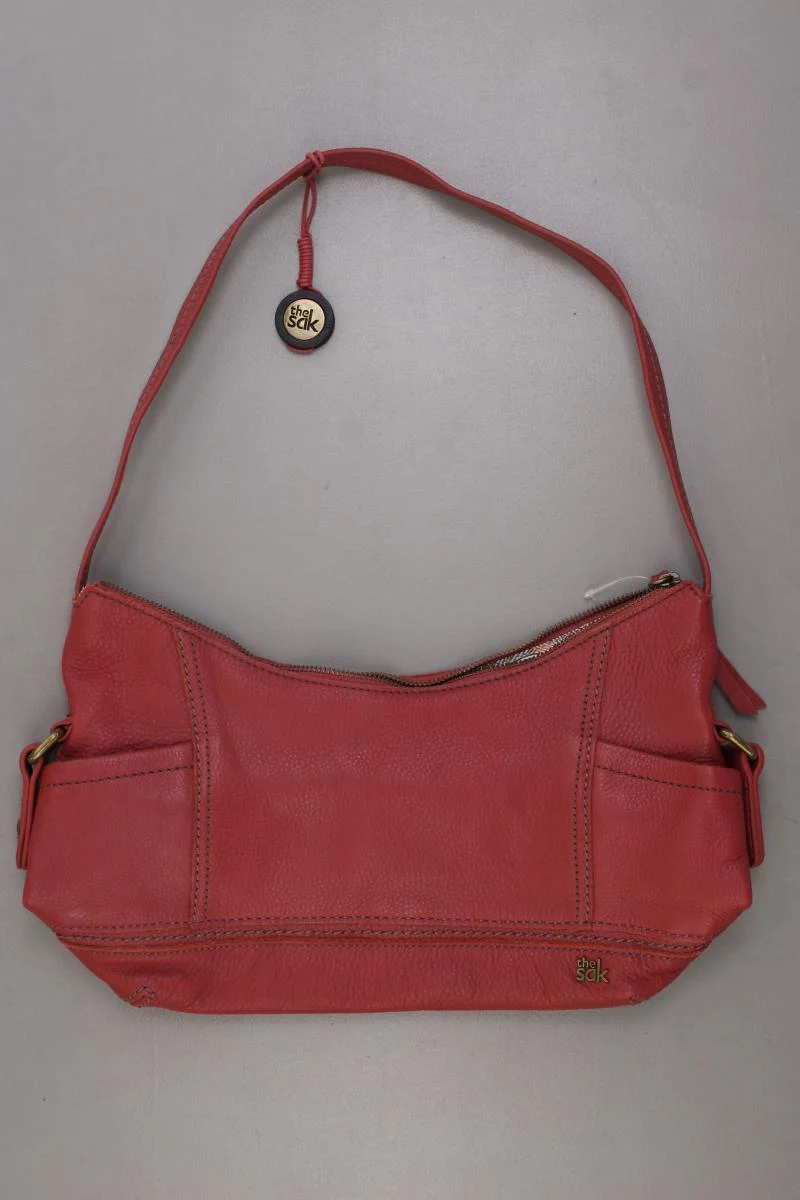 The Sak Schultertasche neuwertig rot aus Leder