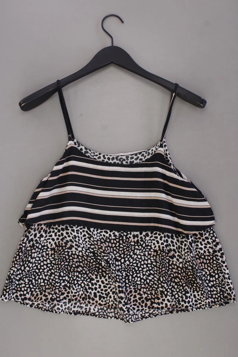 Stradivarius Spaghetti-Top Gr. S mit Tierdruck braun