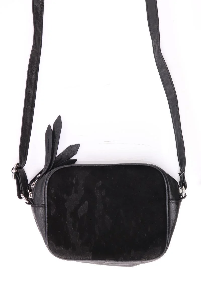 Divided Tasche schwarz aus Kunstleder