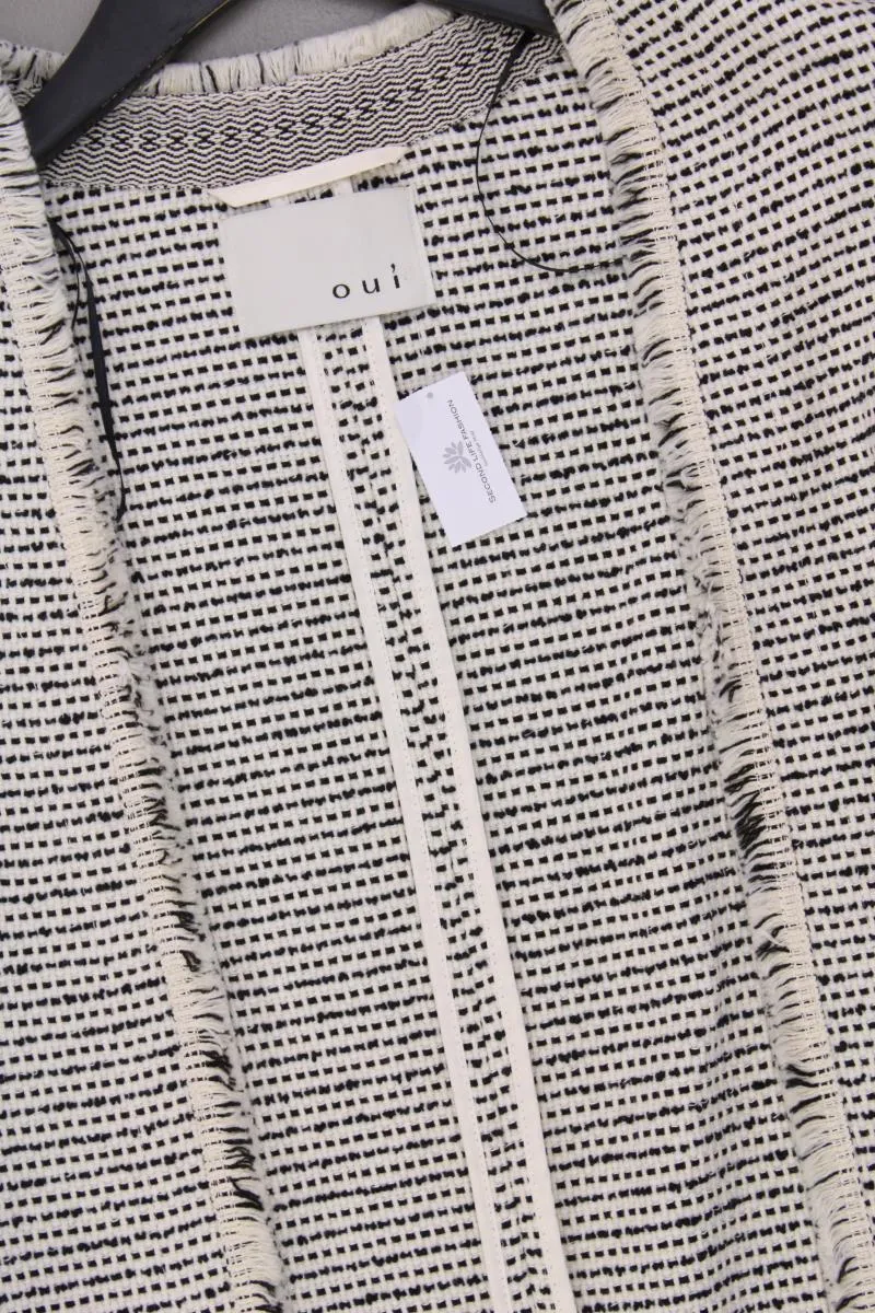 Oui Übergangsmantel Gr. 42 neuwertig creme aus Baumwolle